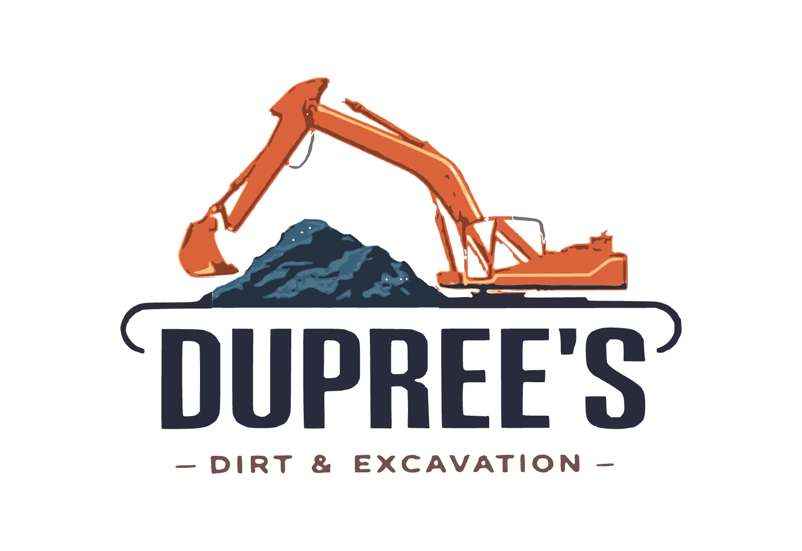 Dupree's Dirt and Excavation logo: dirt work and excavation contractor in Bastrop, Louisiana